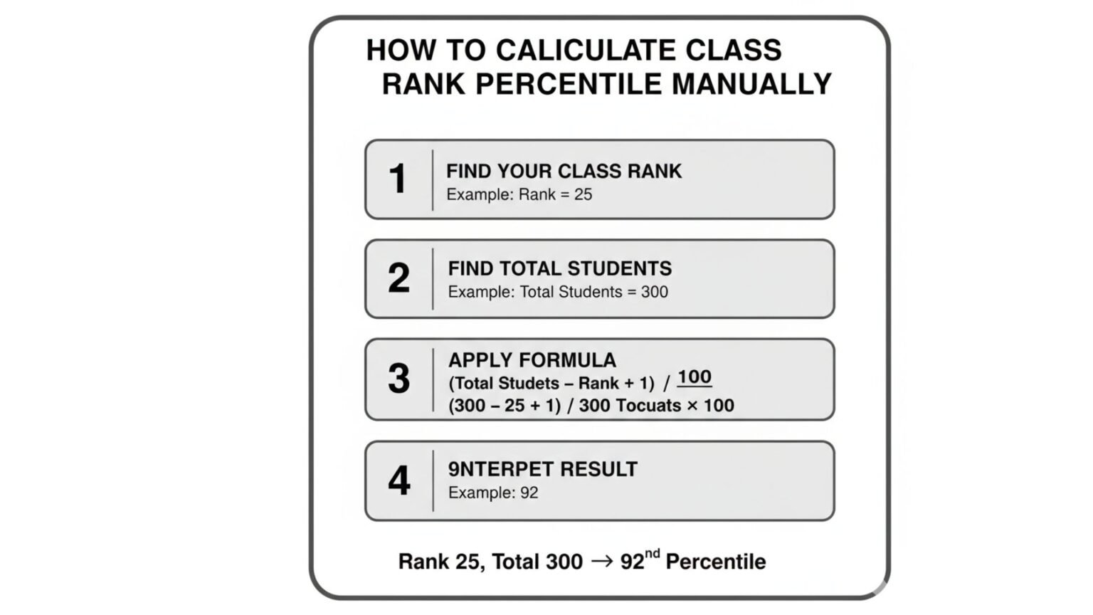 Class Rank Percentile Calculator: Meaning, Formula & Examples