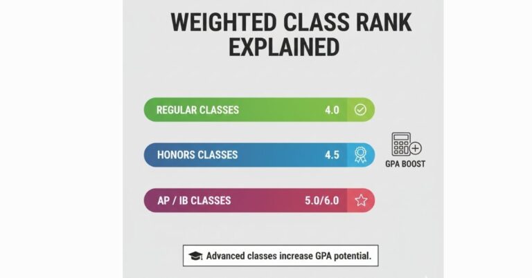 How to Calculate Weighted Class Rank vs Unweighted