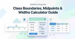 Class Boundaries Midpoints & Widths Calculator Guide