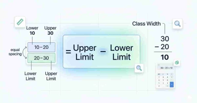 Class Width in Statistics – How to Calculate for Frequency Distributions