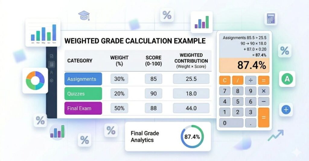 How to Calculate Weighted Grades (Formula & Examples Guide)