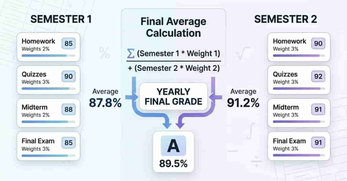 Semester Grade Inicator How to Calculate Semester Grades (Step-by-Step Guide)