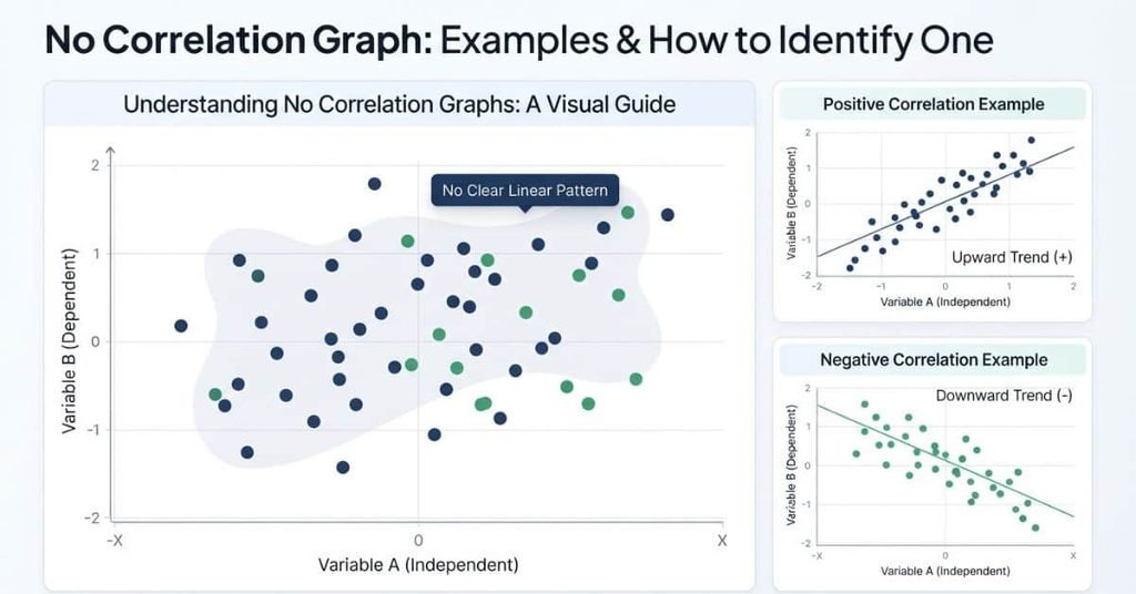 No correlation graph showing scattered data points with no clear linear pattern